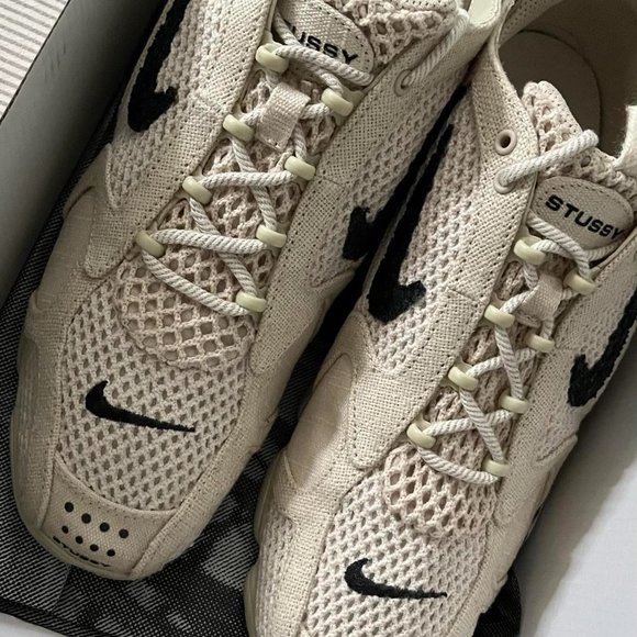 Nike Air Zoom Spiridon Cage x Stussy ‘Fossil’  Size 9 - Picture 2 of 3